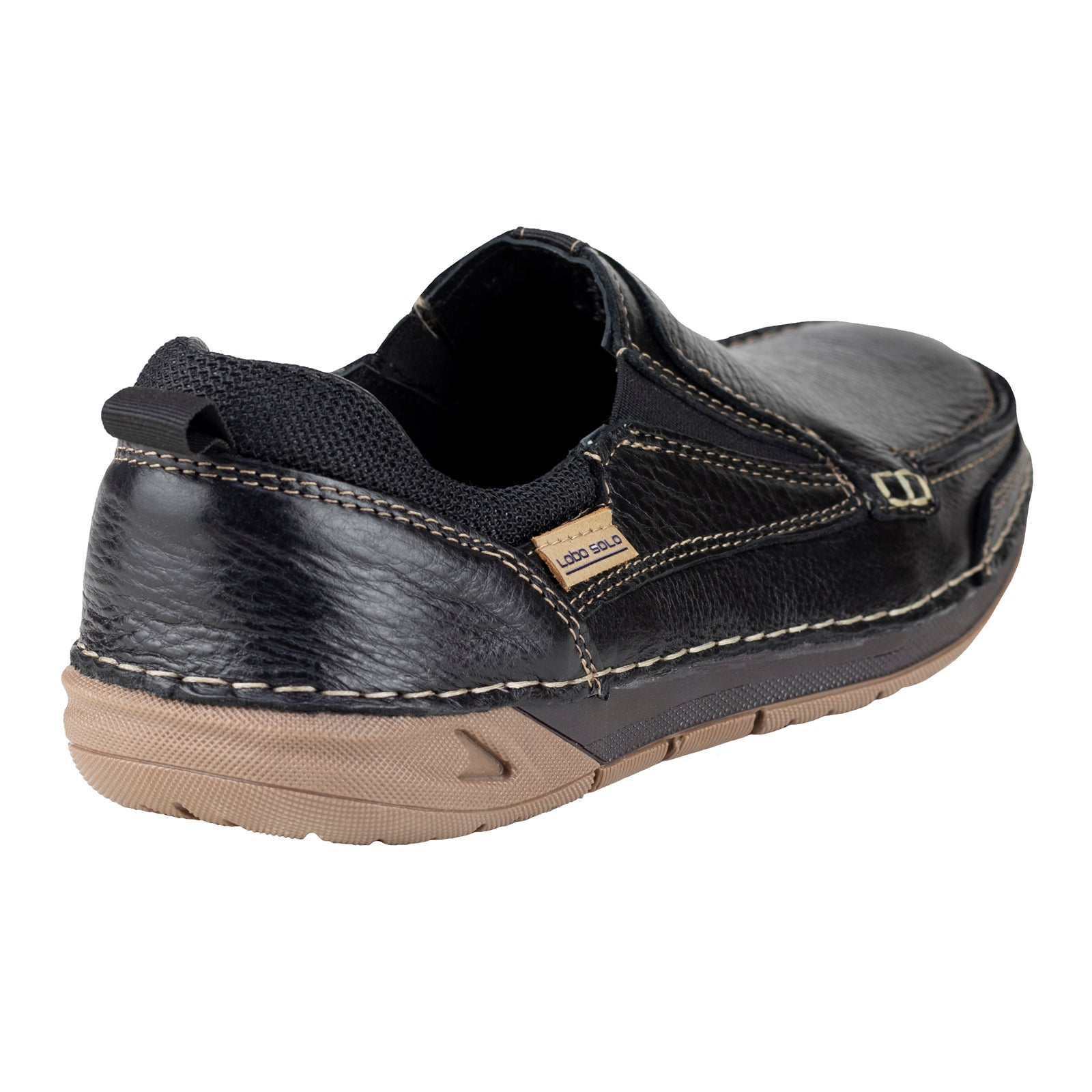 Zapato Mocasín Casual Para Caballero Lobo Solo 8982 Negro