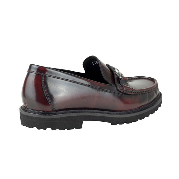 Mocasines Loafer Gino Cherruti Para Mujer Hebilla 2304 Vino