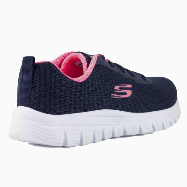 Tenis Skechers Sport Graceful Dama 896028 Marino Coral