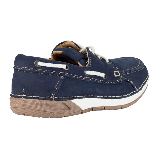 Zapato Nautico Lobo Solo Para Hombre 8438 Marino