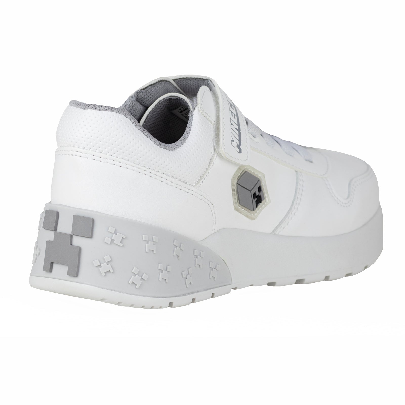 Tenis Choclo Escolar Casual Para Niño Minecraft Yuyin MI5220 Blanco