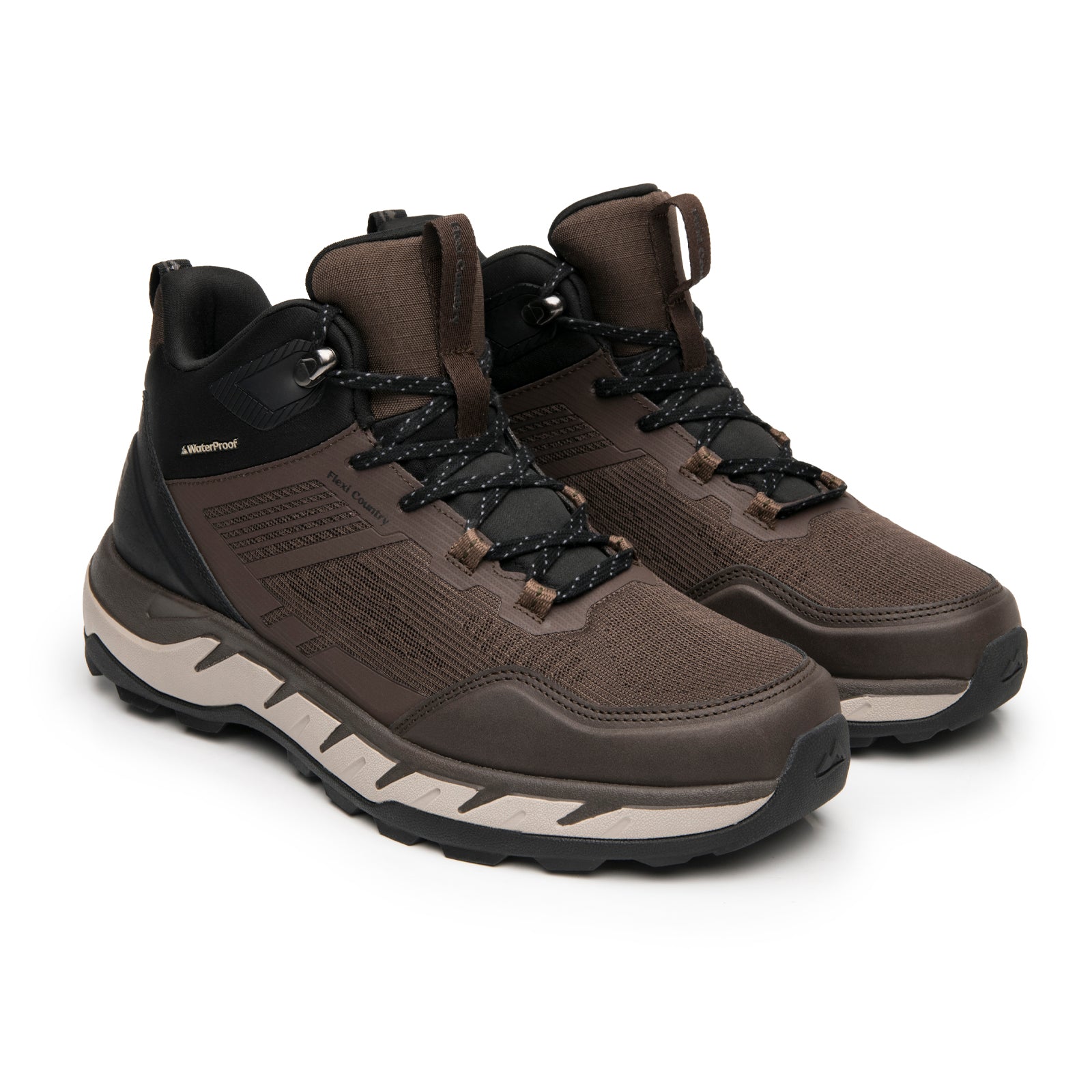 Bota Waterproof Confort Para Caballero Flexi Country 421104 Café