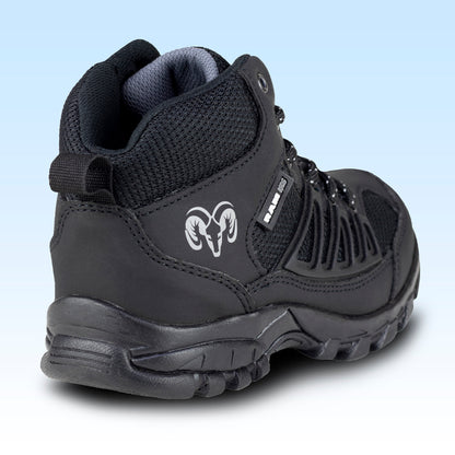 Bota Outdoor Confort Casual Para Niño Ram Kids 546 Negro Acero