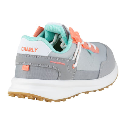 Tenis Running Para Niña Charly 1098542 Gris Rosa