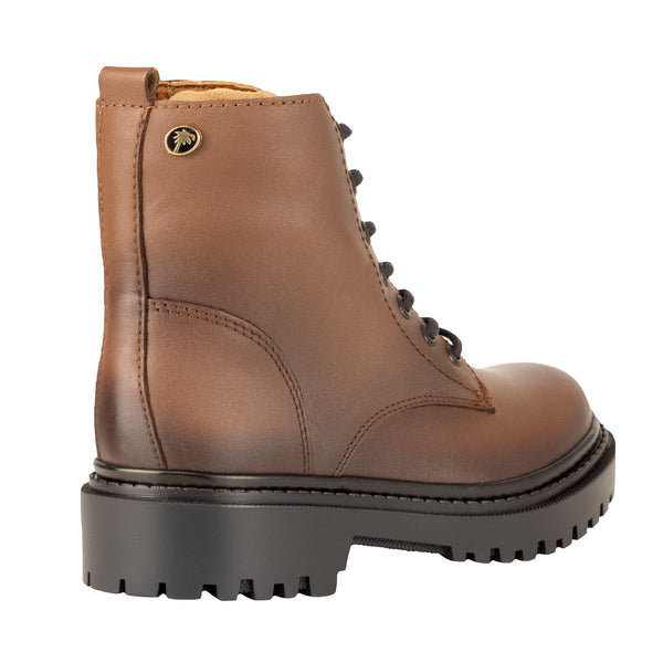 Bota Casual Dama Verde Tabaco Alexa 7252 Beige