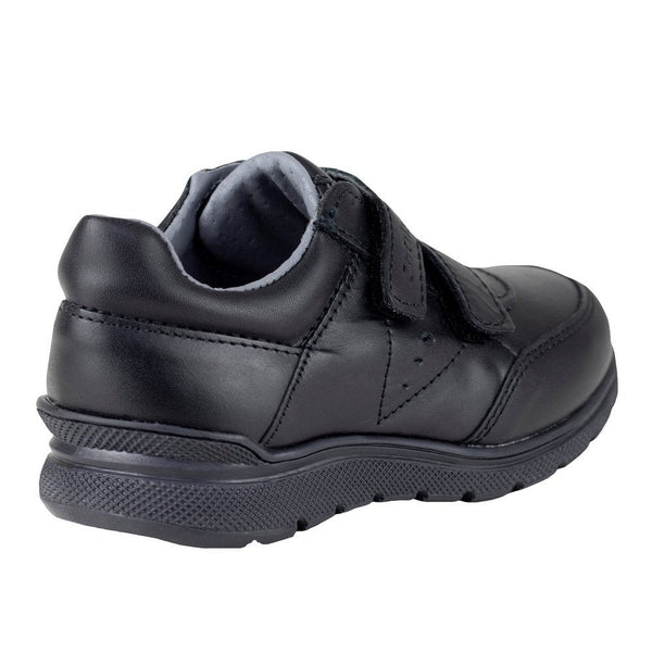 Zapato Escolar Chabelo Niño Velcro C24-A Piel Negro 21.5-26