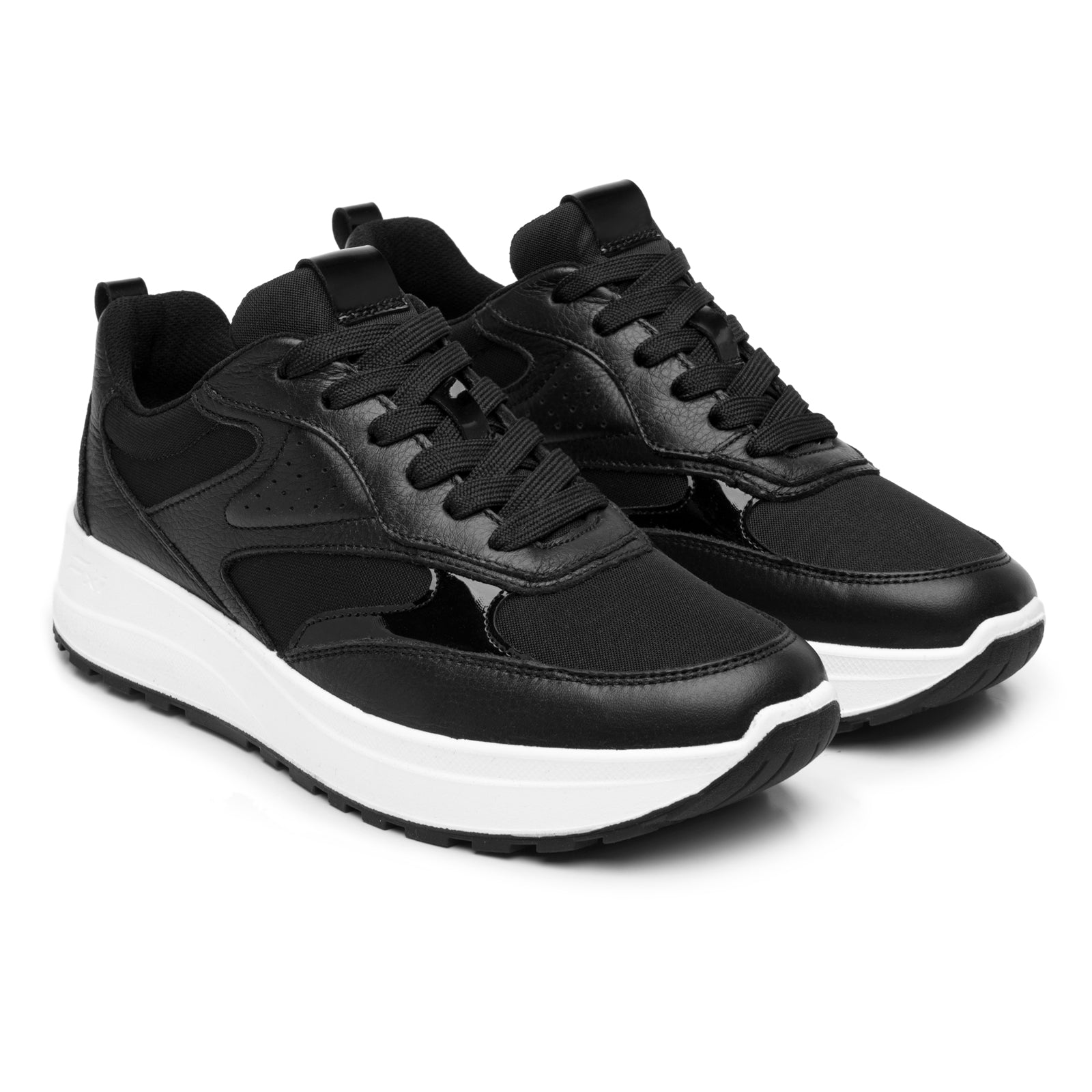 Tenis Casual Cómodos Para Dama Flexi 117210 Negro
