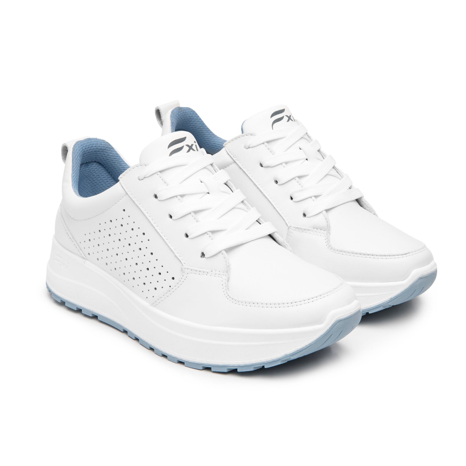 Tenis Confort Casual Para Dama Flexi 117212 Blanco