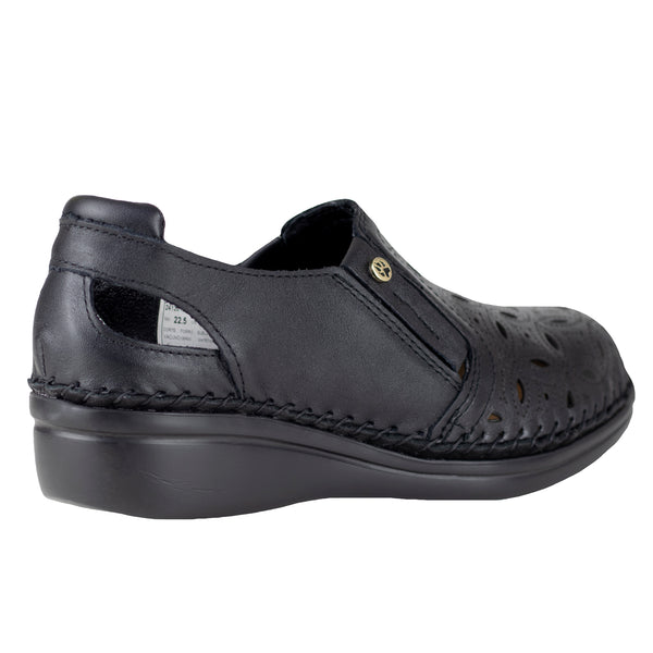 Zapato de Tacón Dama Lobo Solo Jessi 4724 Algodón Negro