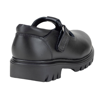 Zapato Escolar Para Niña C231-A Piel Negro 21.5-26