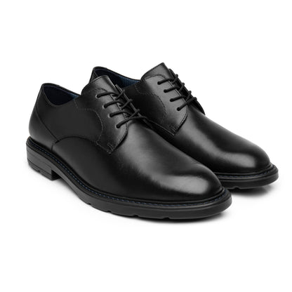 Zapato Derby Vestir Casual Para Caballero Flexi 419405 Negro