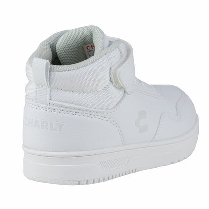 Tenis Escolar Para Niña Niño Charly 1079340 Blanco