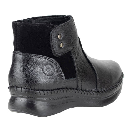 Botín Casual Confort Para Dama Lobo Solo 4989 Negro