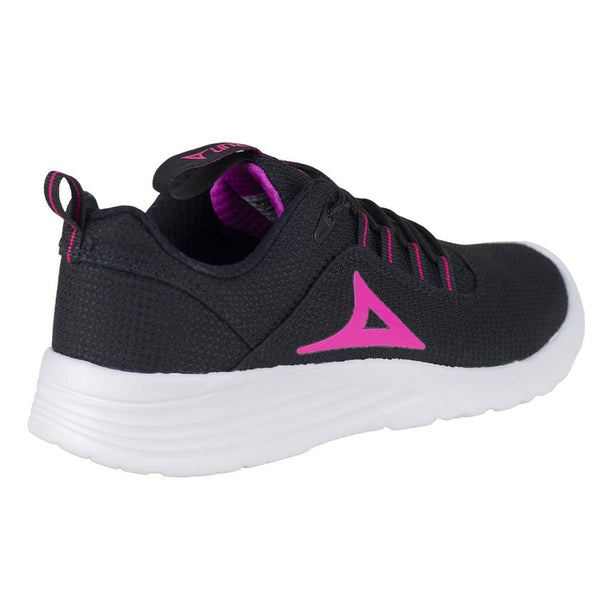 Tenis Running Mujer Pirma Sport 0248 Negro Fiusha Para Trote