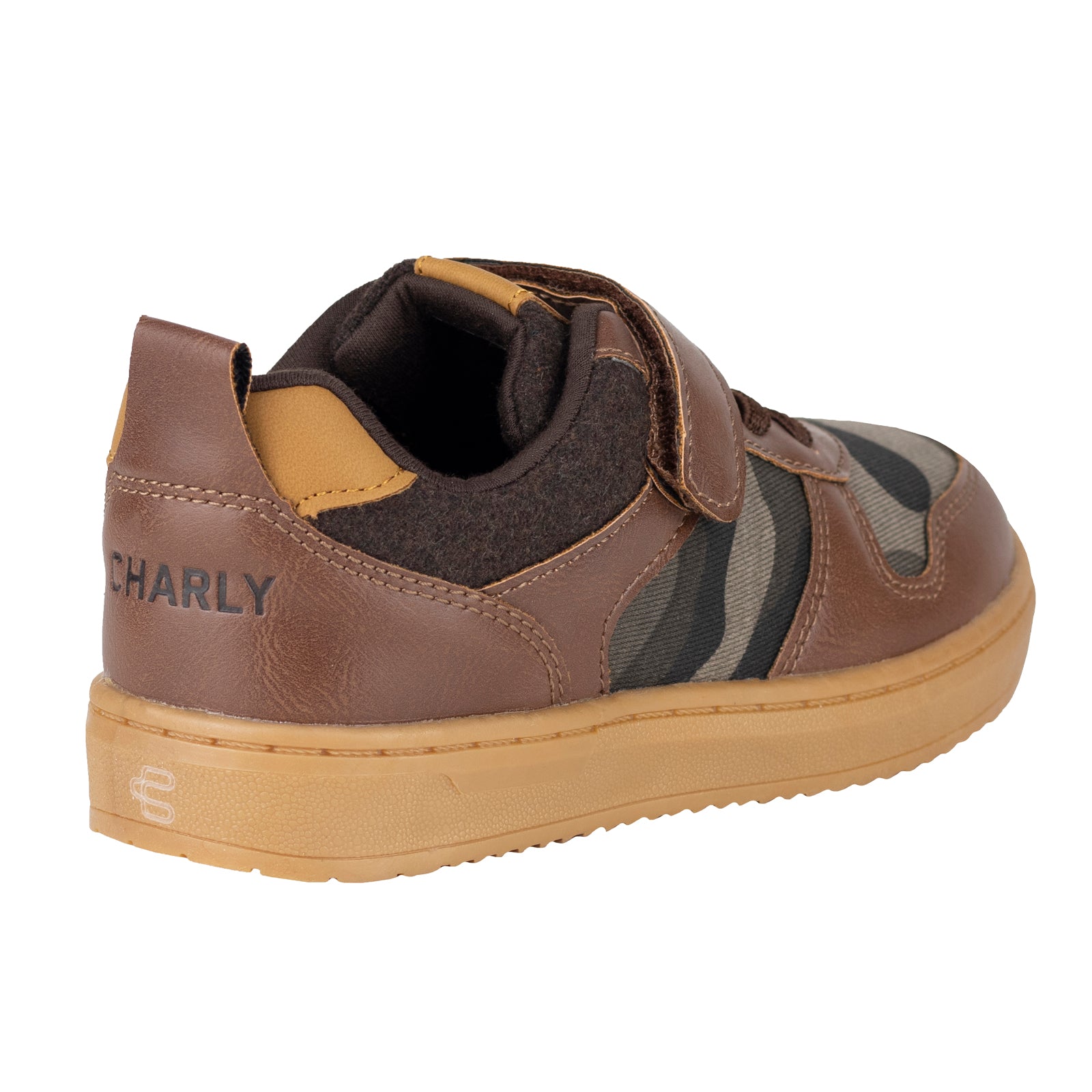 Tenis Casual Confort Charly Kids Para Niño 1079305 Café