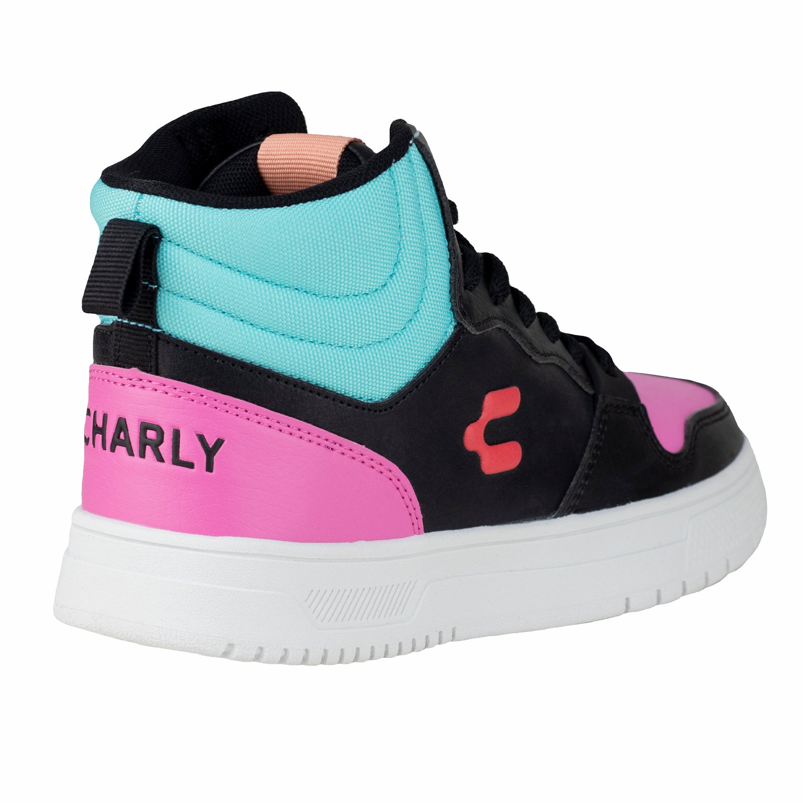 Tenis Bota Casual Deportivo Para Dama Charly 1050552 Negro Multicolor