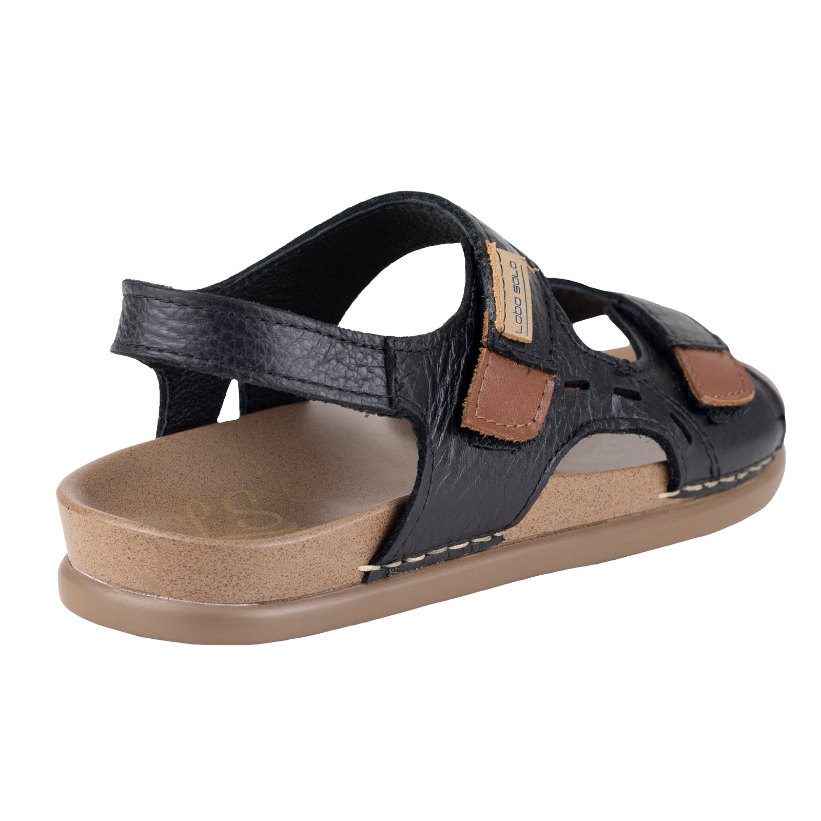 Sandalia Casual Para Dama Lobo Solo 2487 Negro