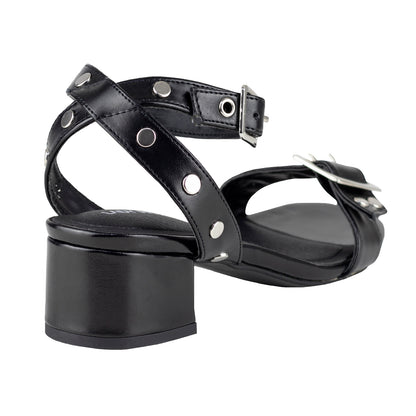 Sandalia De Tacón Para Dama Lady Paulina 38603 Negro