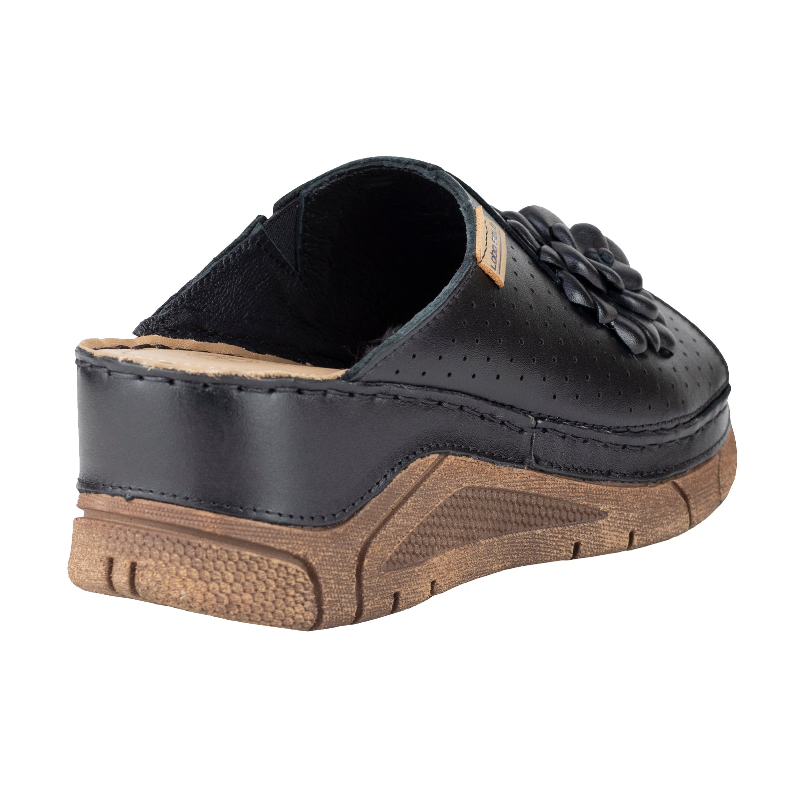 Sandalia Confort Casual Para Dama Lobo Solo 1384 Negro