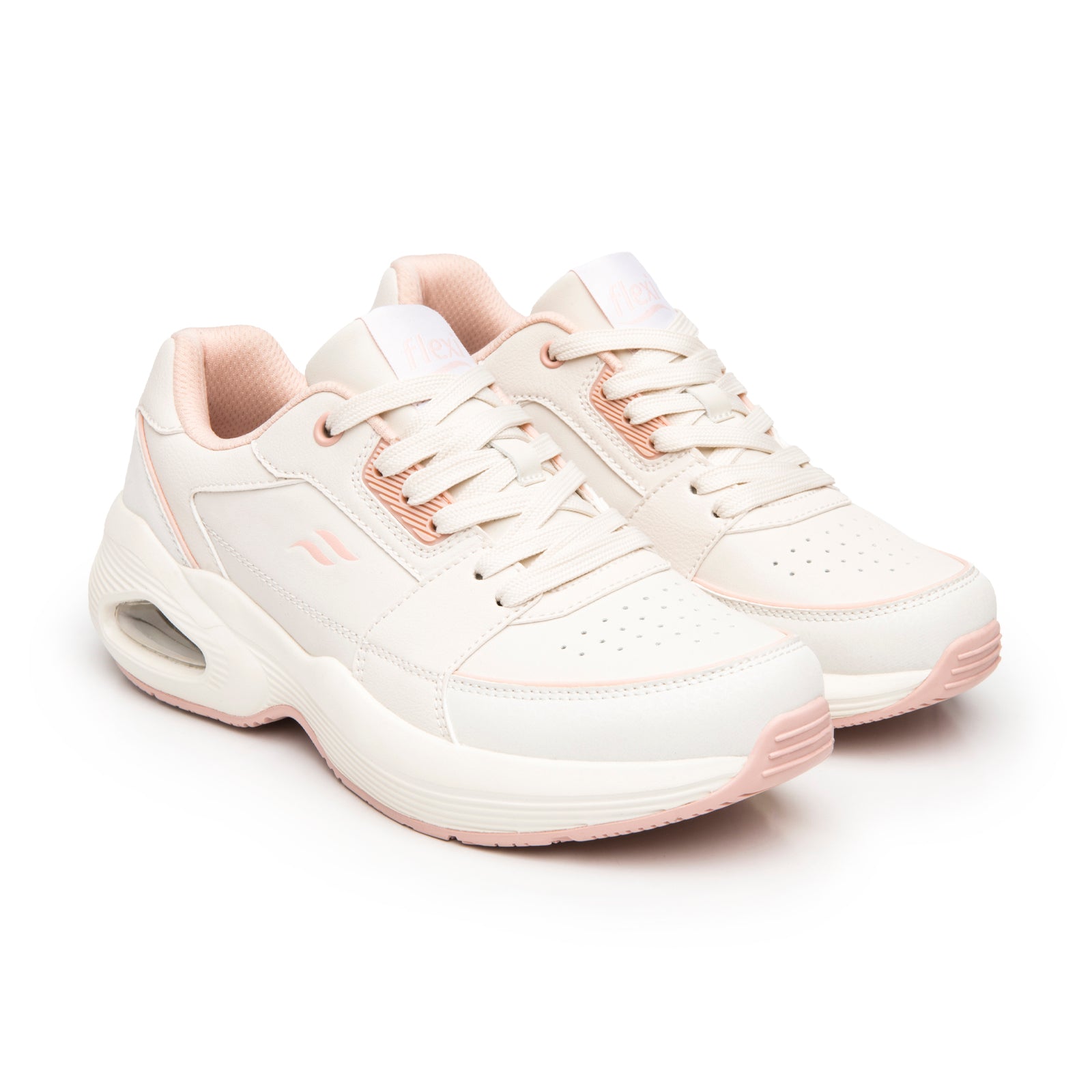 Tenis Con Capsula de Aire Confort Para Dama Flexi 131503 Beige