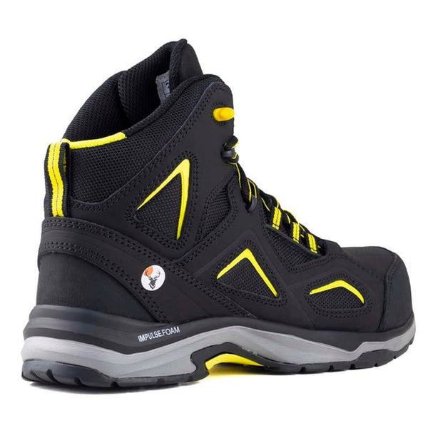 Bota Dielectrica Con Casquillo Berrendo 7711 Negro Amarillo