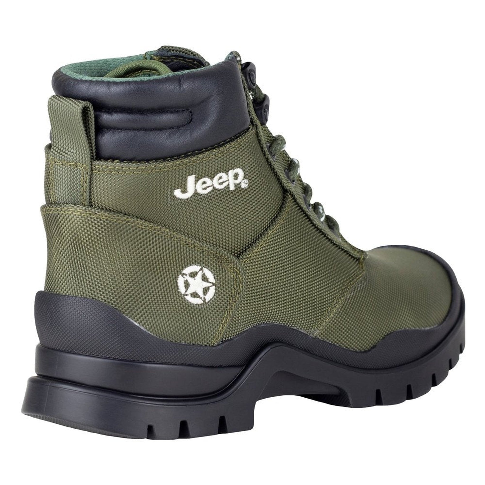Bota Caballero Jeep 20250 Lona Waterproof Verde Originales