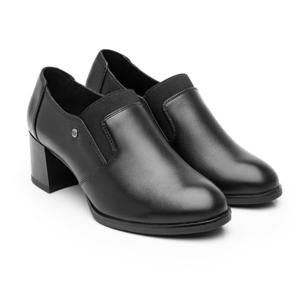 Zapato de Tacón Confort Casual Para Dama 137302 Negro