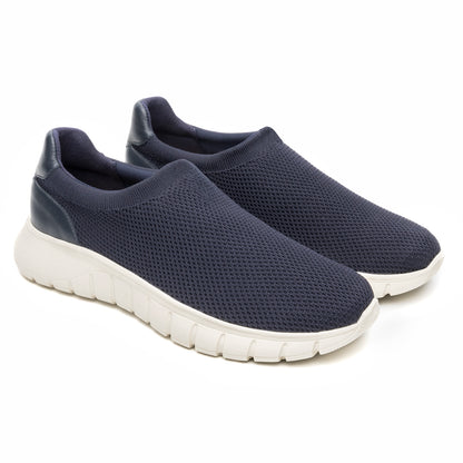 Tenis Sneaker Tejido Confort Para Dama Quirelli 302508 Azul