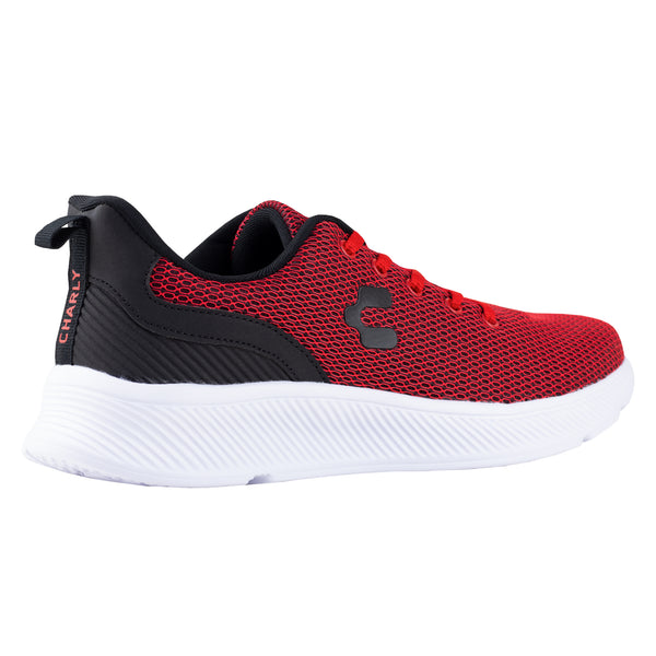 Tenis Running Para Caballero Charly 1086138 Rojo Negro