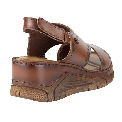 Sandalia Plataforma Confort Para Dama Lobo Solo 1381 Orange