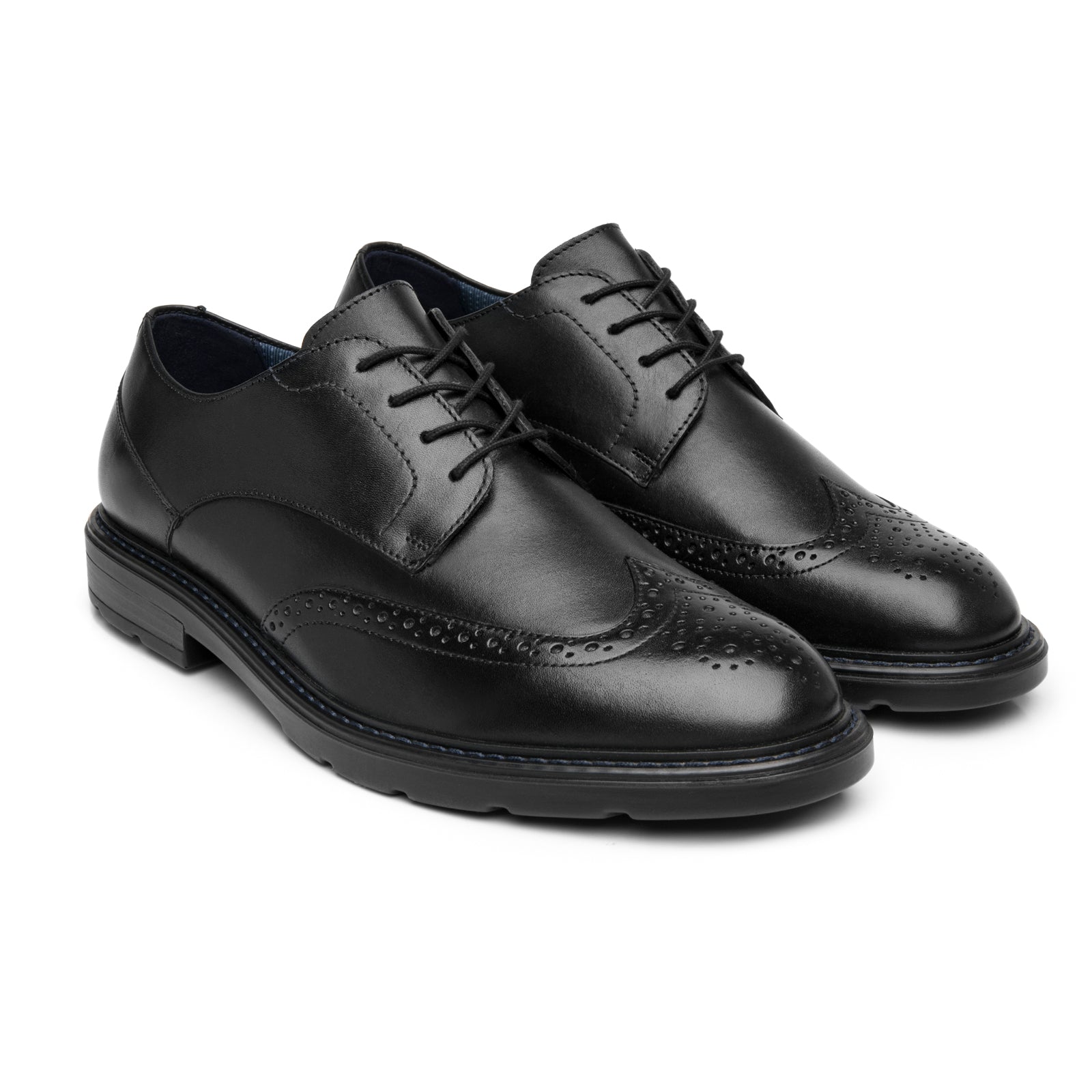 Zapato Derby Formal Casual Para Caballero Flexi 419407 Negro