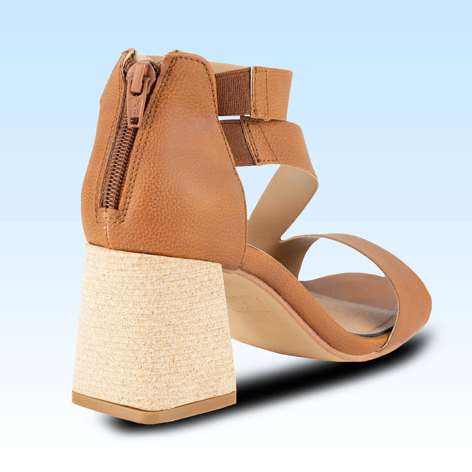 Sandalia Con Tacón Para Dama Lady Paulina 24328 Canela