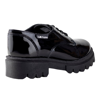 Zapato Escolar Niña Hush Puppies 1293 Negro Charol