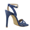 Sandalia de Tacón Dama Capa de Ozono 653401 Azul Mezclilla