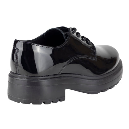 Zapato Escolar Para Niña Green Love 94110 Charol Negro