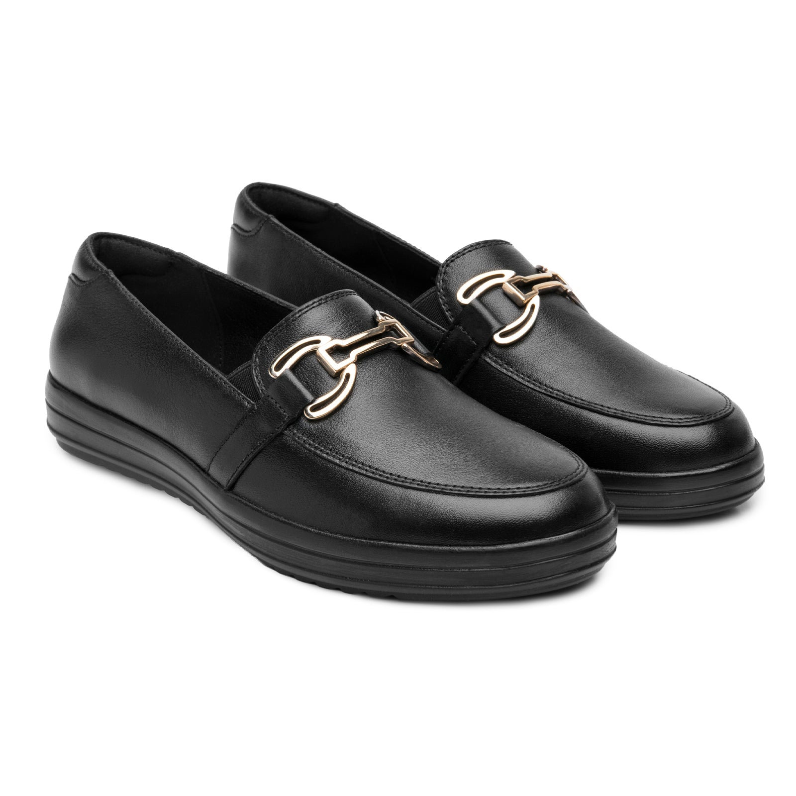 Zapato Mocasín Flexi Con Hebilla Para Dama 109411 Negro