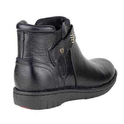 Botín Confort Casual Para Dama Lobo Solo 5860 Negro