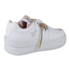 Tenis Urbano Plataforma Dama Shadow 2084 Blanco Oro Rosado