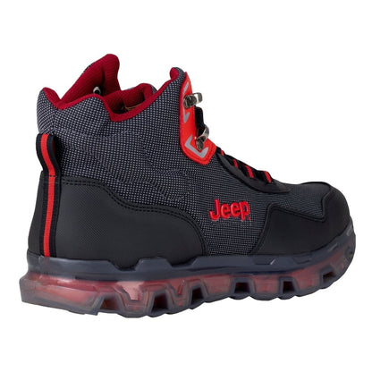 Bota Para Caballero Jeep 50000-70 Negro Rojo Original