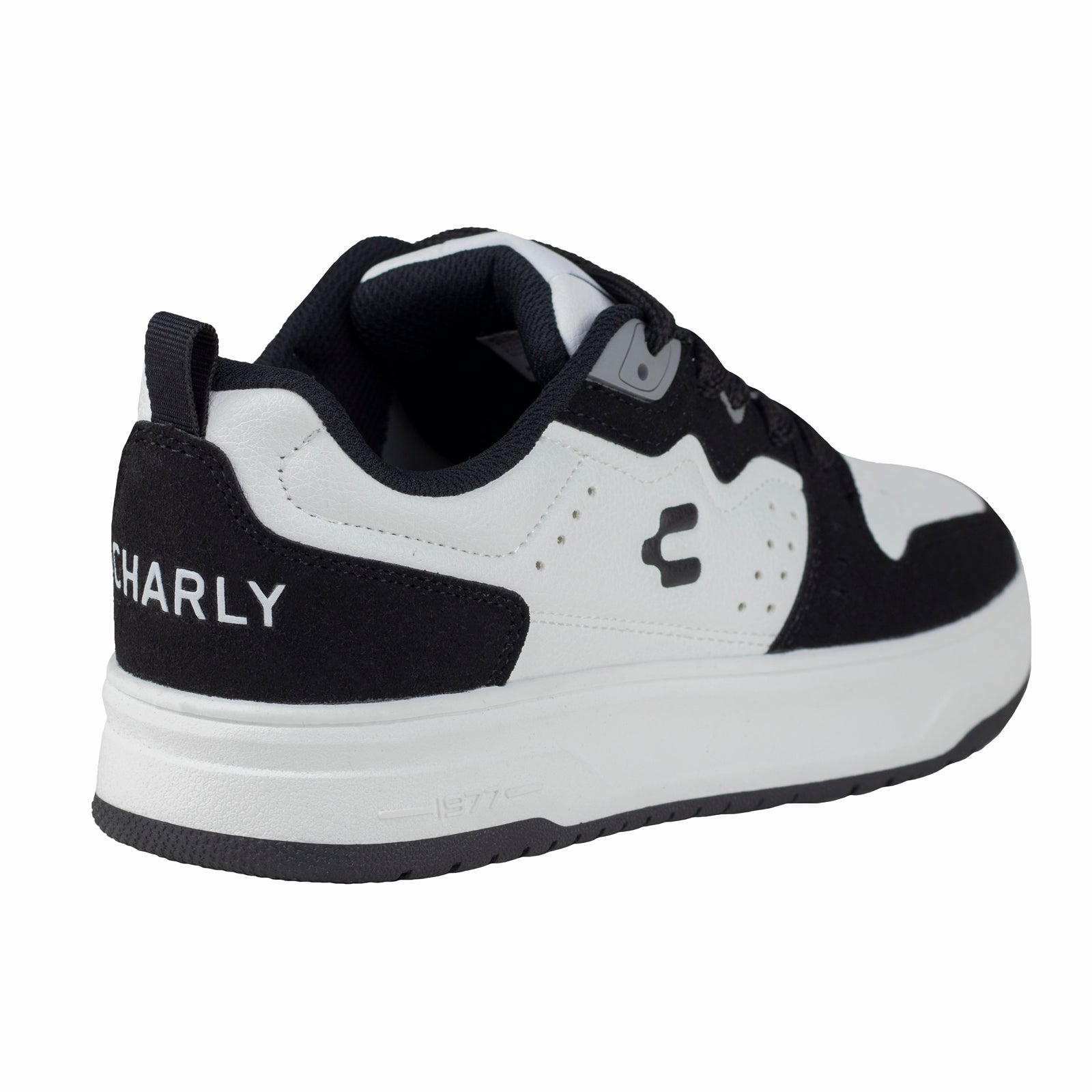 Tenis Choclo Urbano Casual Para Caballero 1087465 Blanco Negro