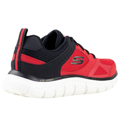 Tenis Skechers Track-Syntac Caballero 232398 Rojo Negro