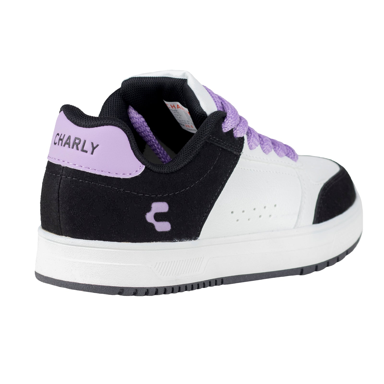 Tenis Casual Urbano Para Dama Charly 1043164 Blanco Lila