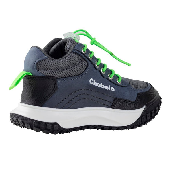 Bota Chabelo Outdoors Niño C398-I Azul Gris 21.5-24