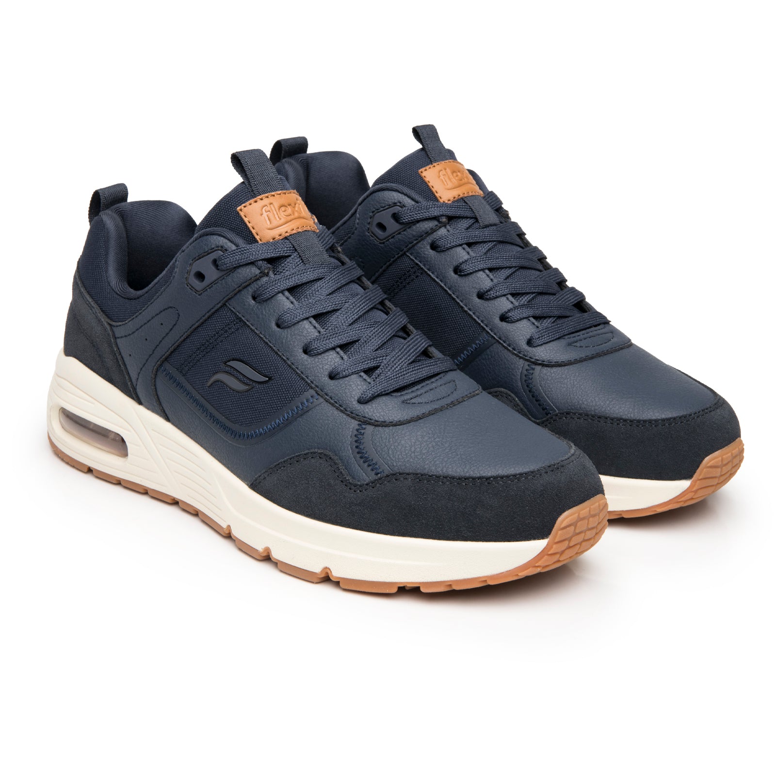 Tenis Casual Con Capsula de Aire Para Caballero Flexi 422401 Azul