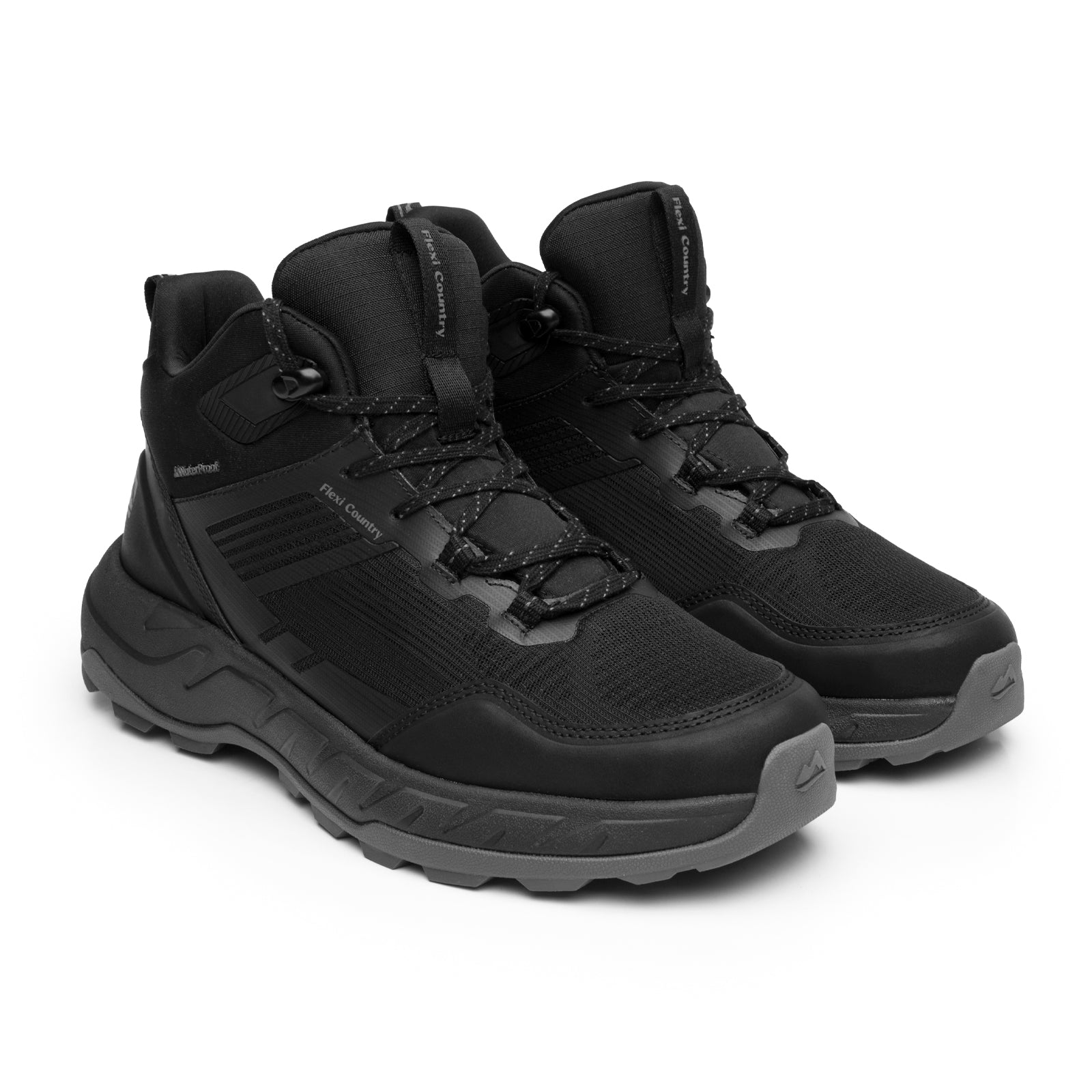 Bota Waterproof Confort Para Caballero Flexi Country 421104 Negro