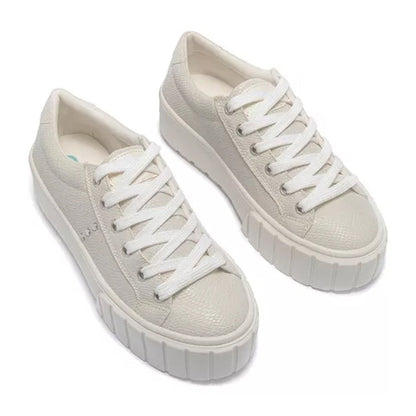 Tenis Urbano Con Plataforma Capa De Ozono 634801 Latte Mujer