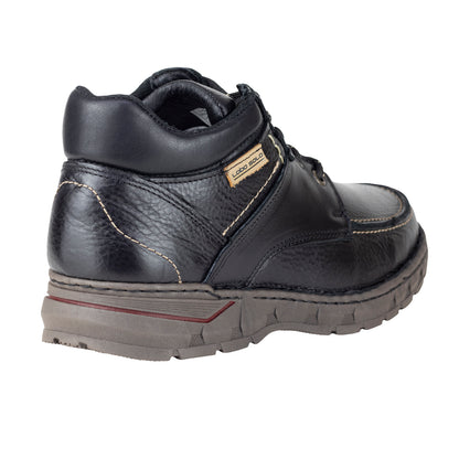 Bota Casual De Piel Tejido a Mano Para Caballero Lobo Solo 9098 Negro