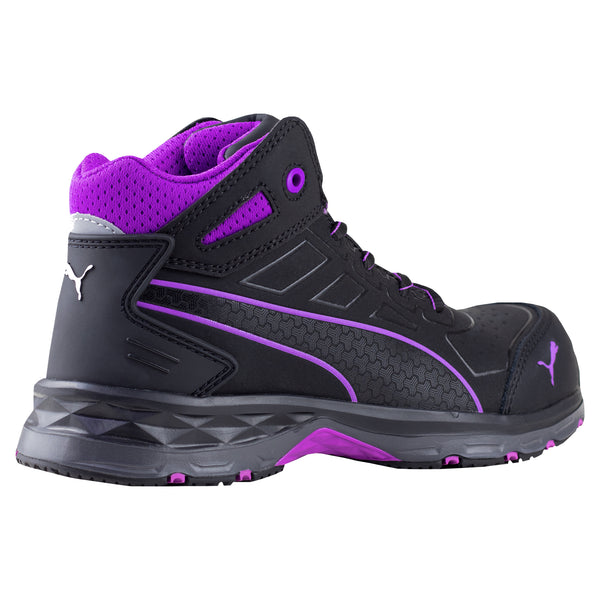 Bota Industrial Dieléctrica Tipo II + III PP+D Dama Puma Stepper 2.0 Wns Mid 63.389.4 Negro Morado