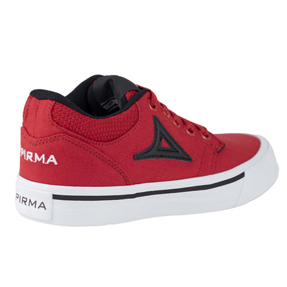 Tenis Casual Unisex Pirma Ronnie 6034 Rojo Negro
