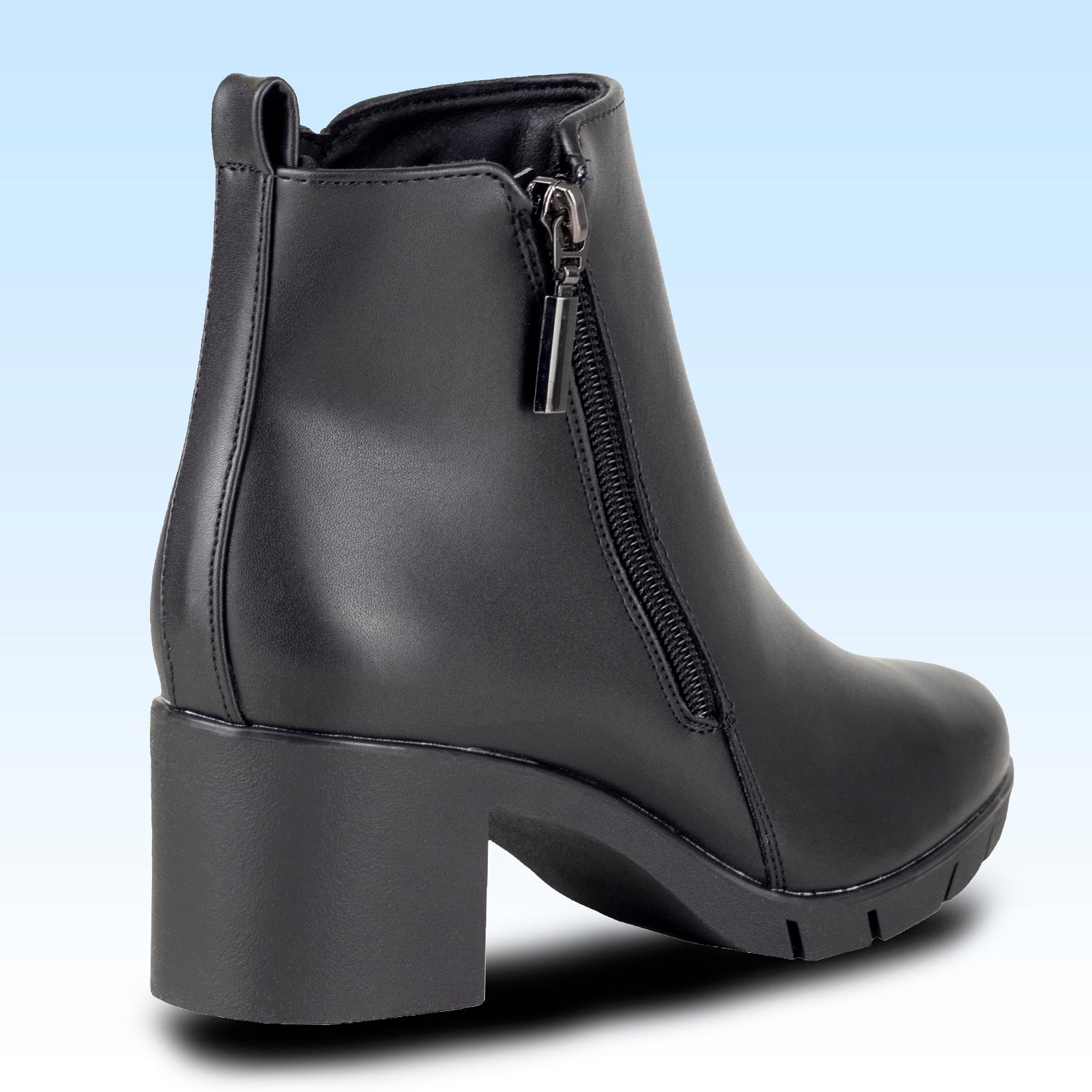 Botín Con Tacón Dama Lady Paulina Dalila 24801 Negro